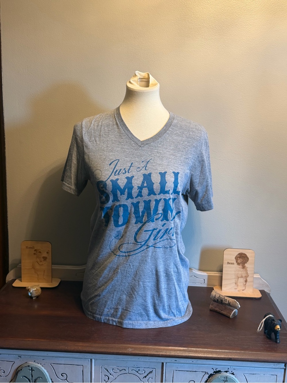 Just A Small Town Girl V-Neck Tee